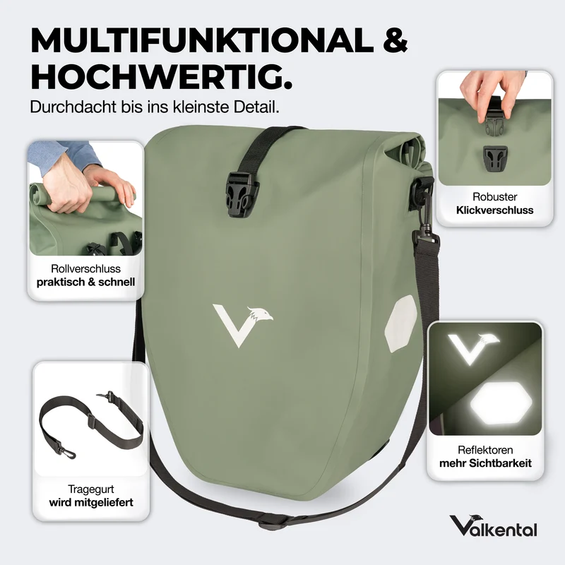 Bike Bag - große & wasserdichte Gepäckträgertasche