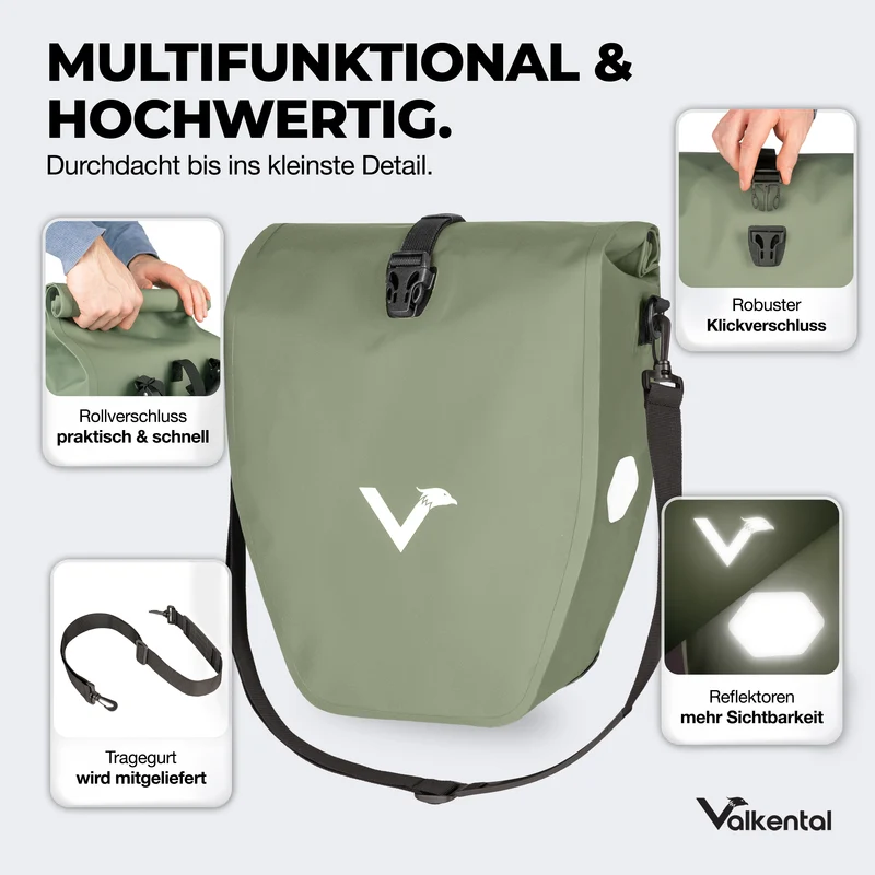 Bike Bag - große & wasserdichte Gepäckträgertasche