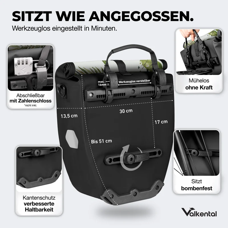 Bike Bag - große & wasserdichte Gepäckträgertasche