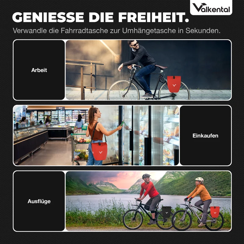 Bike Bag - große & wasserdichte Gepäckträgertasche