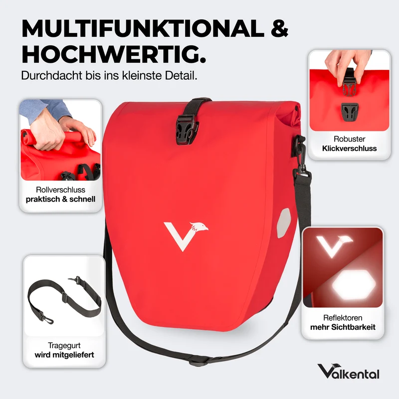 Bike Bag - große & wasserdichte Gepäckträgertasche