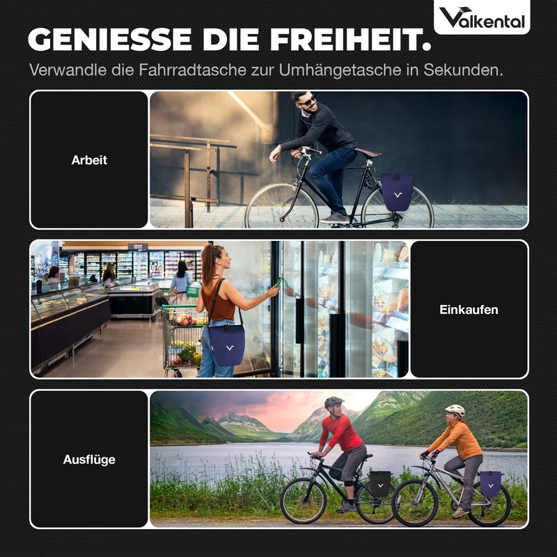 Bike Bag - große & wasserdichte Gepäckträgertasche