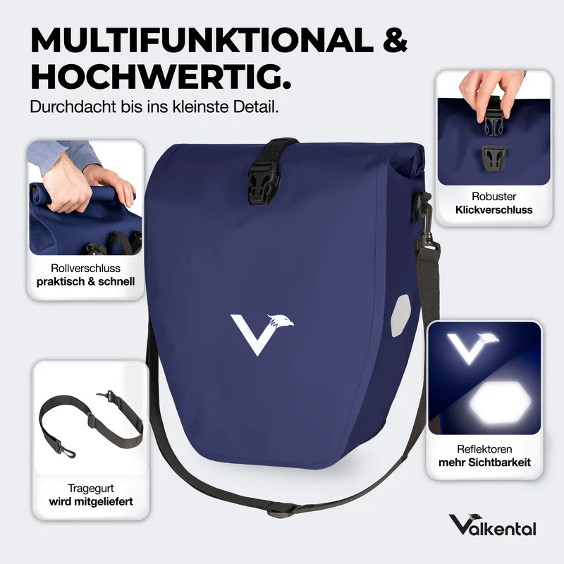 Bike Bag - große & wasserdichte Gepäckträgertasche