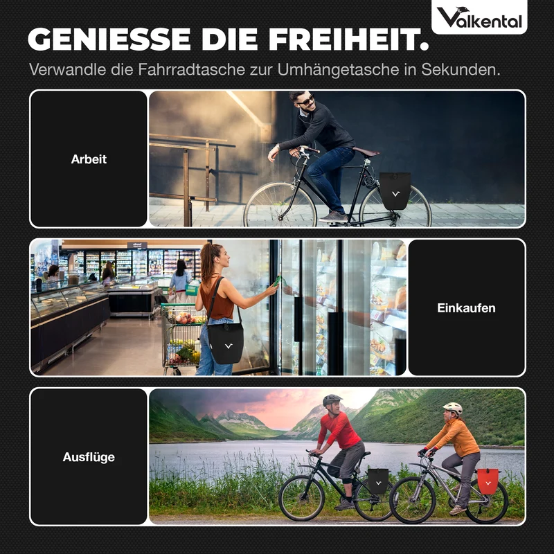 Bike Bag - große & wasserdichte Gepäckträgertasche