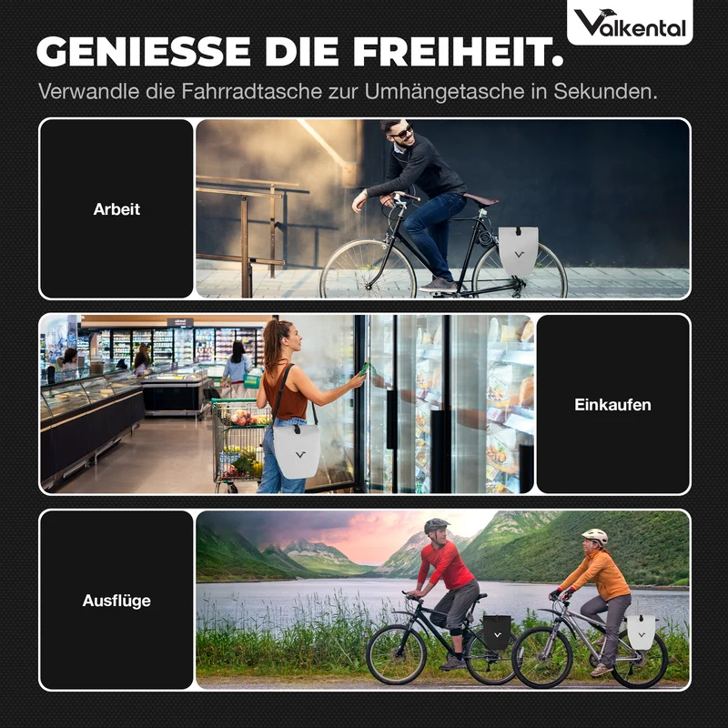 Bike Bag - große & wasserdichte Gepäckträgertasche