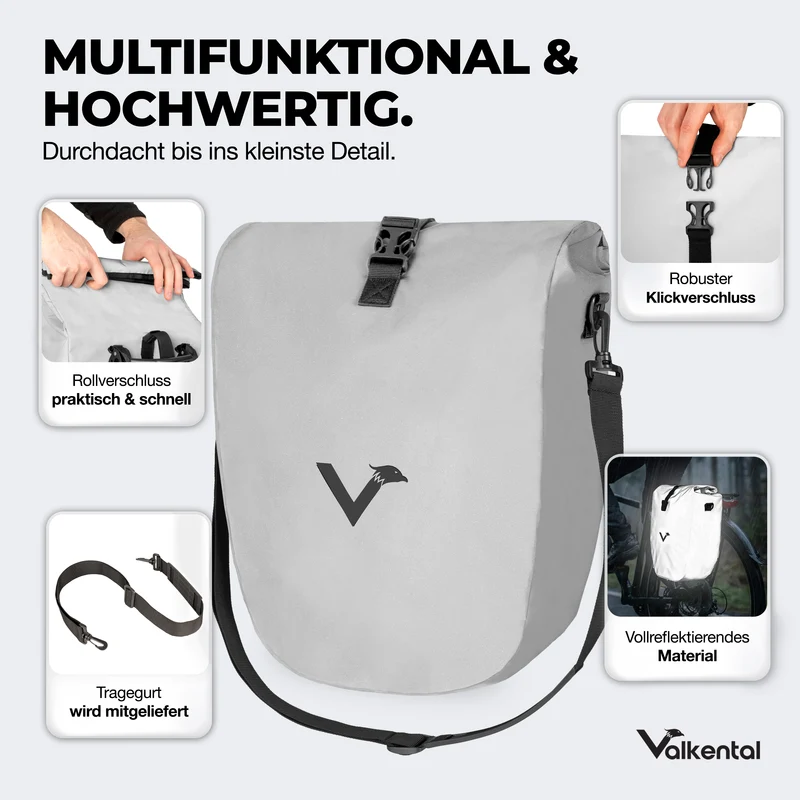 Bike Bag - große & wasserdichte Gepäckträgertasche