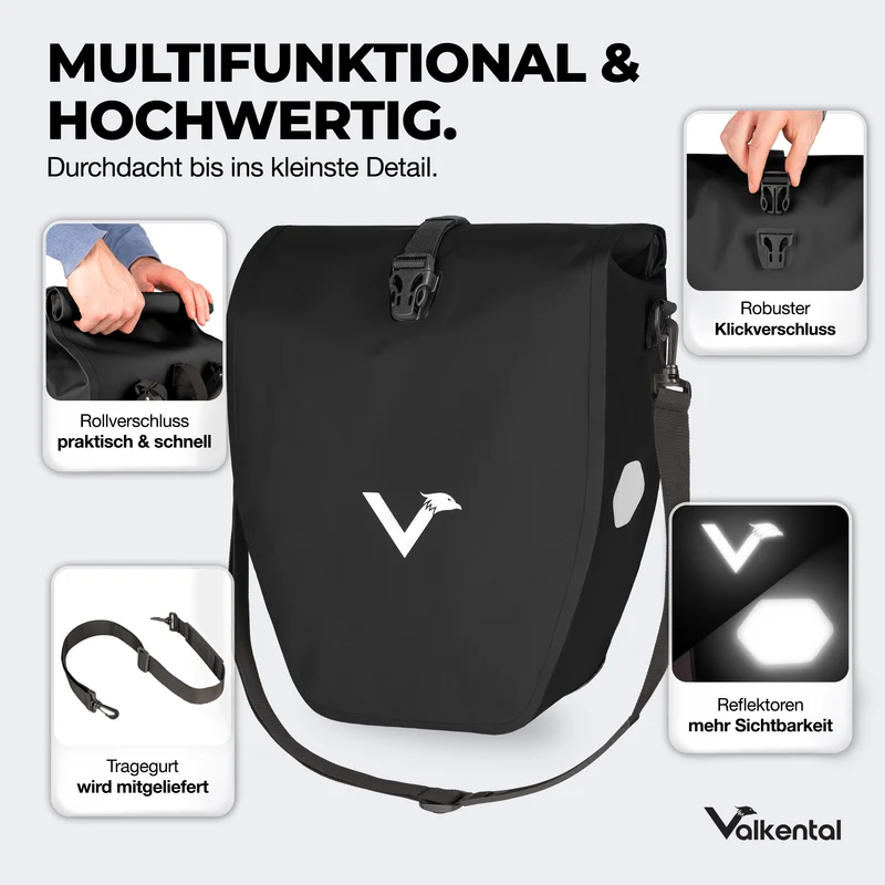 Bike Bag - große & wasserdichte Gepäckträgertasche