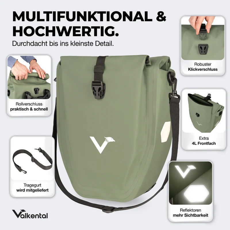 Bike Bag - große & wasserdichte Gepäckträgertasche