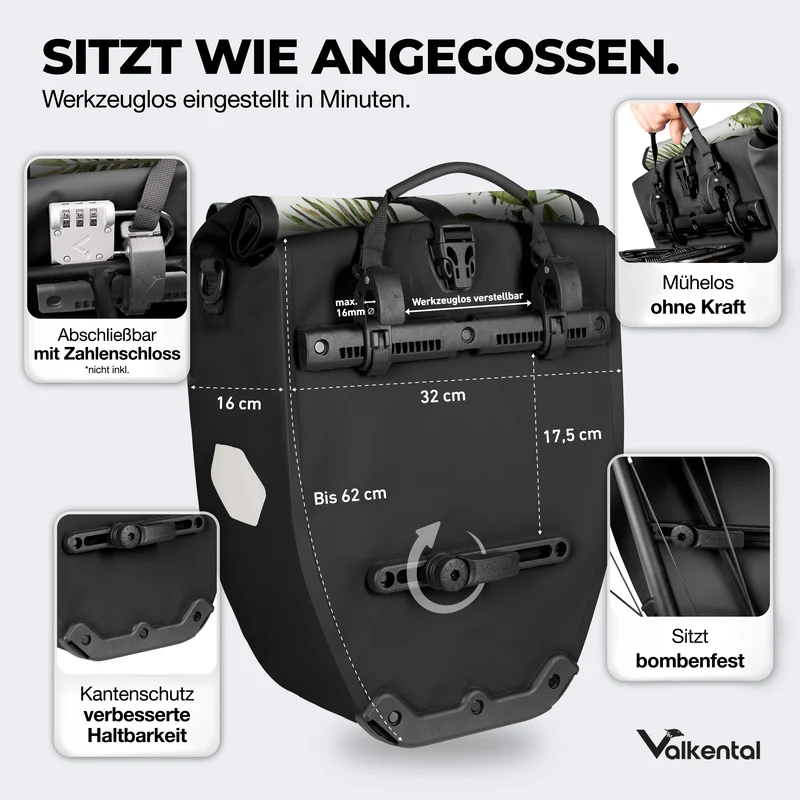 Bike Bag - große & wasserdichte Gepäckträgertasche