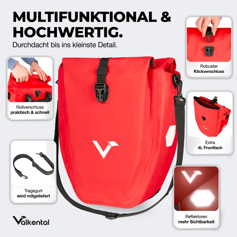 Bike Bag - große & wasserdichte Gepäckträgertasche