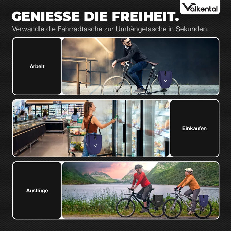 Bike Bag - große & wasserdichte Gepäckträgertasche