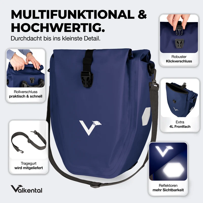 Bike Bag - große & wasserdichte Gepäckträgertasche
