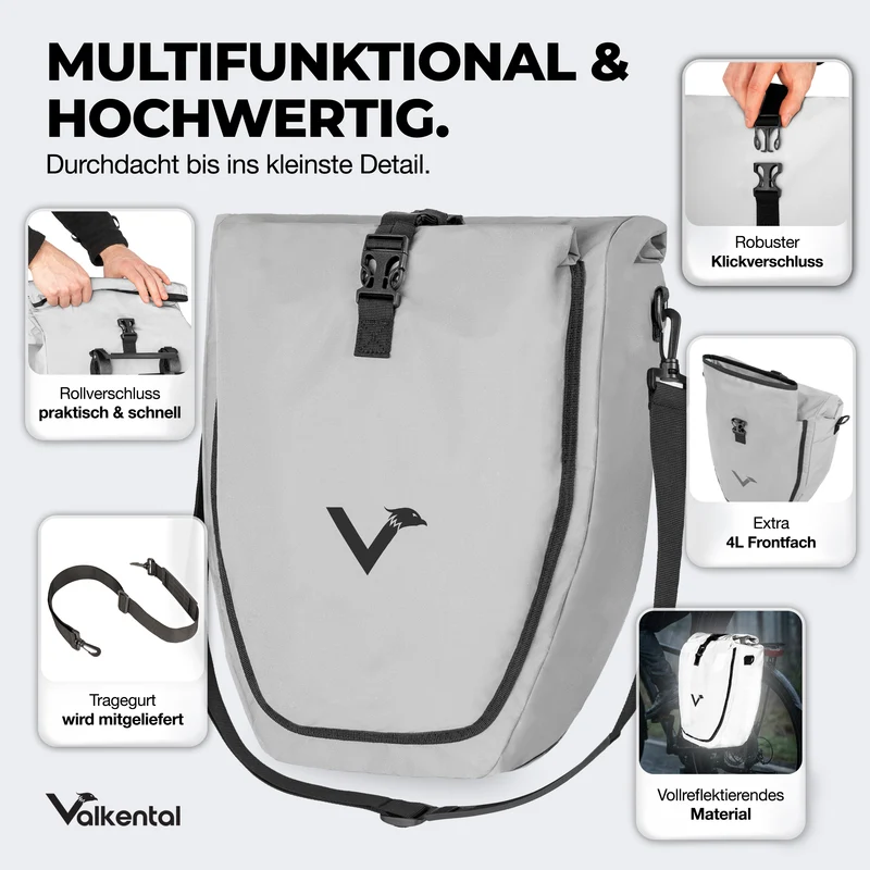 Bike Bag - große & wasserdichte Gepäckträgertasche