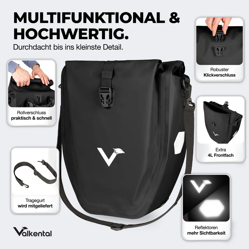 Bike Bag - große & wasserdichte Gepäckträgertasche
