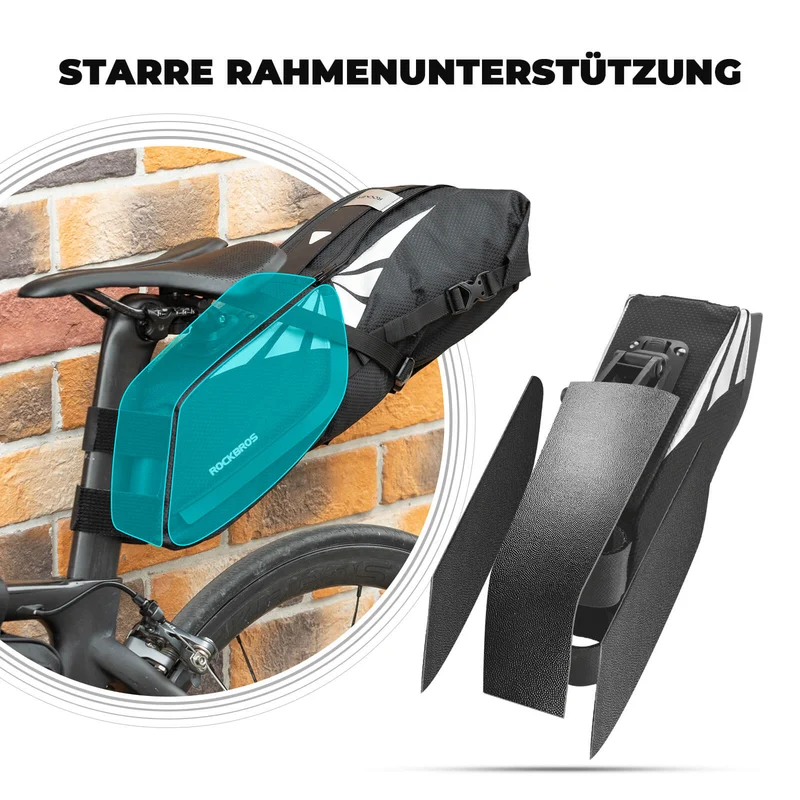 Fahrrad Satteltasche 100% Wasserdicht 8L met Reflektoren