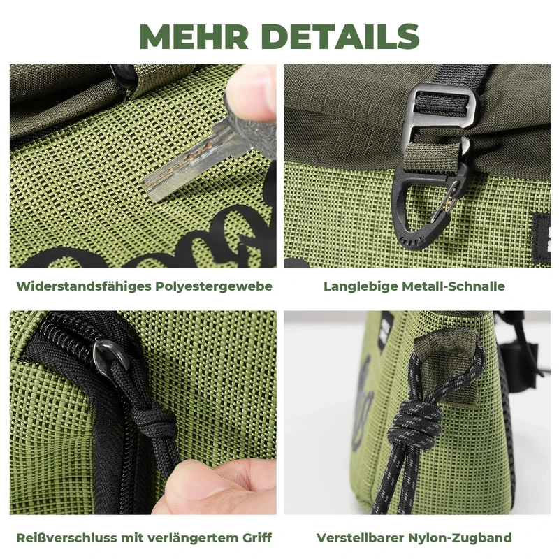 Lenkertasche voor Flatrad en Brompton, Fahrrad Tasche Lenker 2,8-4,6 L