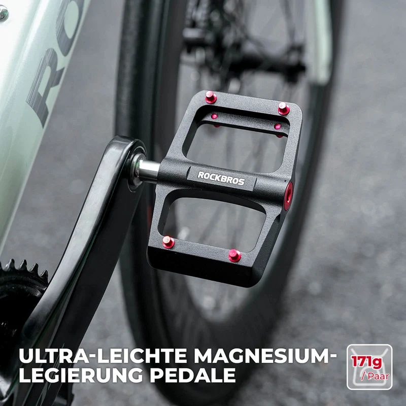 MTB & Rennrad Pedale – 171 г/Паар, Ultraleicht Magnesium-Flachpedale