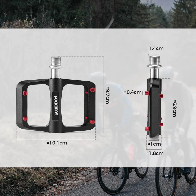 MTB & Rennrad Pedale – 171 г/Паар, Ultraleicht Magnesium-Flachpedale