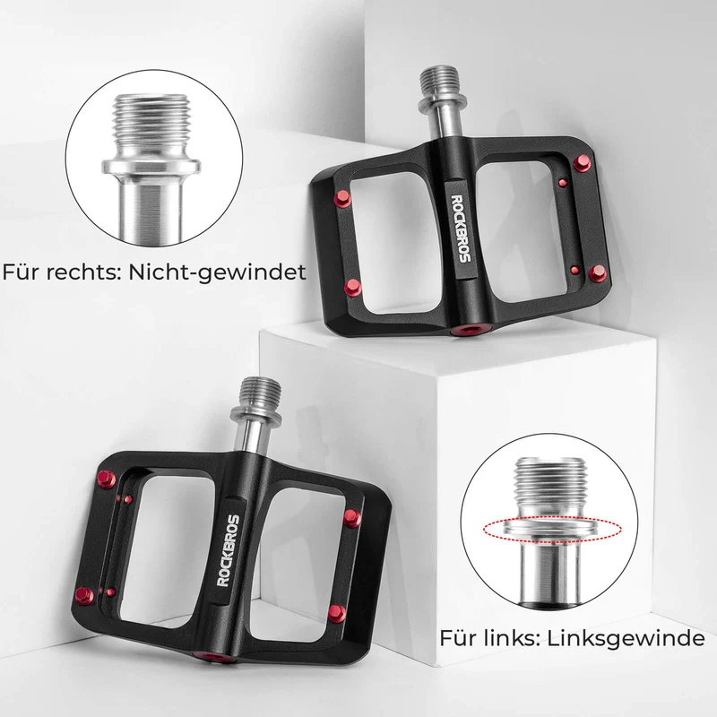 MTB & Rennrad Pedale – 171 г/Паар, Ultraleicht Magnesium-Flachpedale