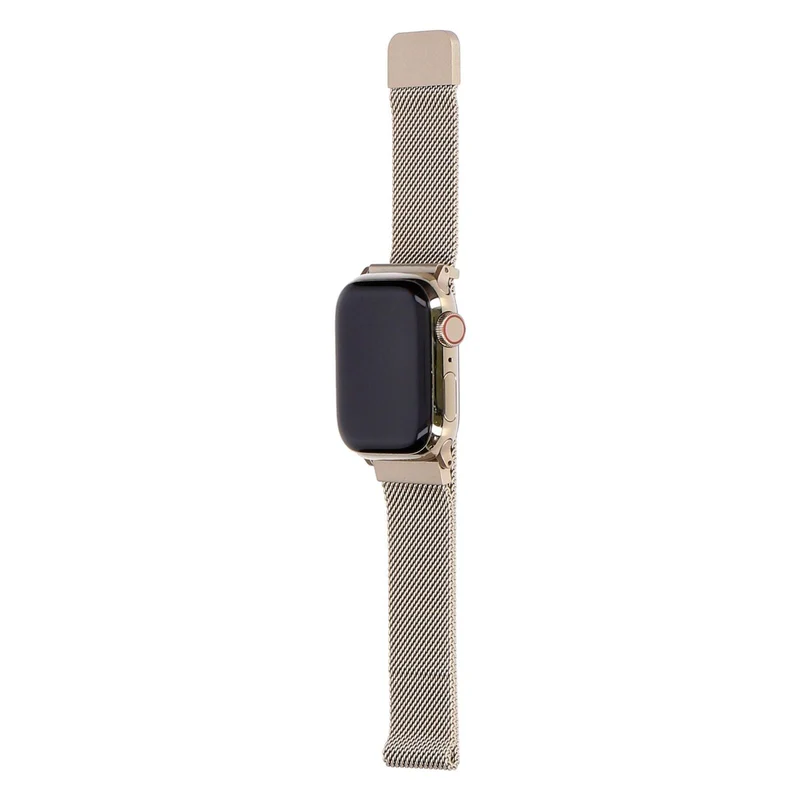 Apple Watch Series 9 41mm GPS + 4G Gold Edelstahlgehäuse mit Milanaise Armband Gold