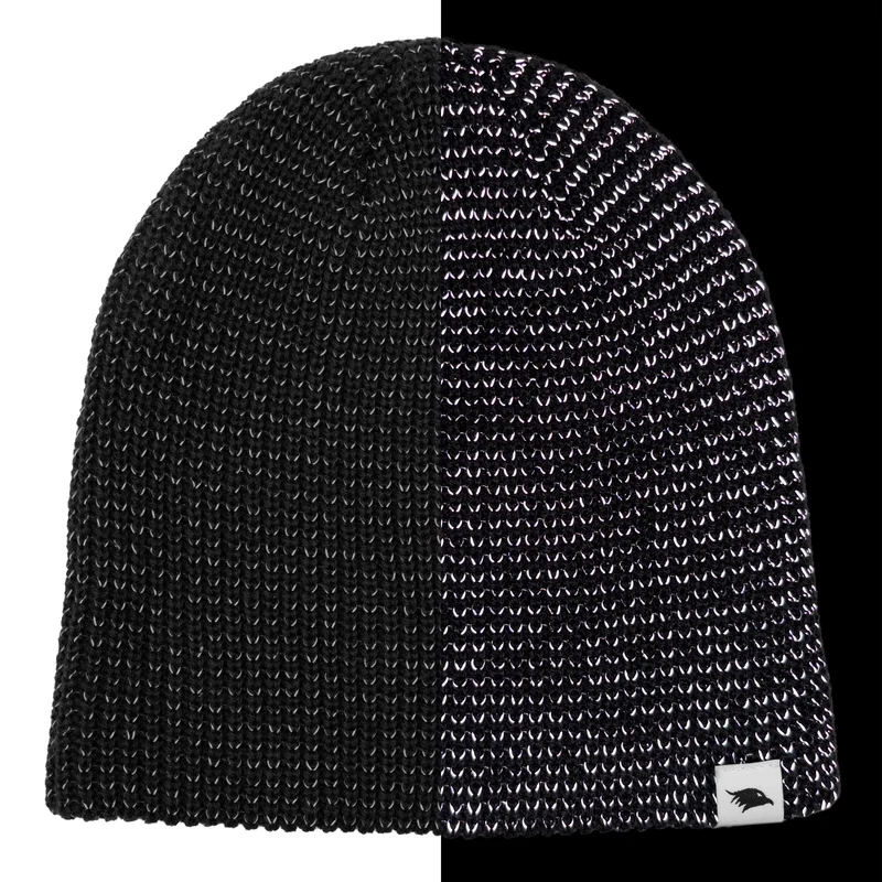 Reflective Beanie - Strickmütze mit reflektierendem Garn
