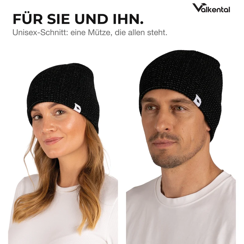 Reflective Beanie - Strickmütze mit reflektierendem Garn