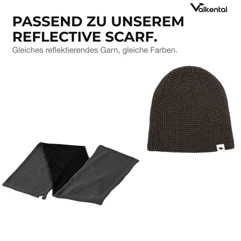Reflective Beanie - Strickmütze mit reflektierendem Garn