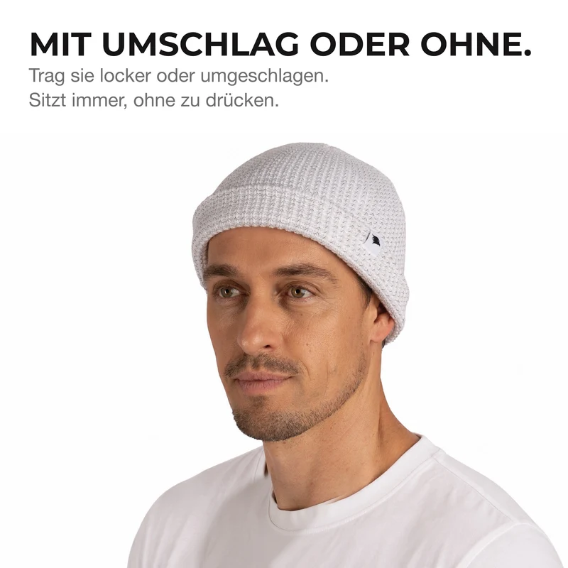 Reflective Beanie - Strickmütze mit reflektierendem Garn