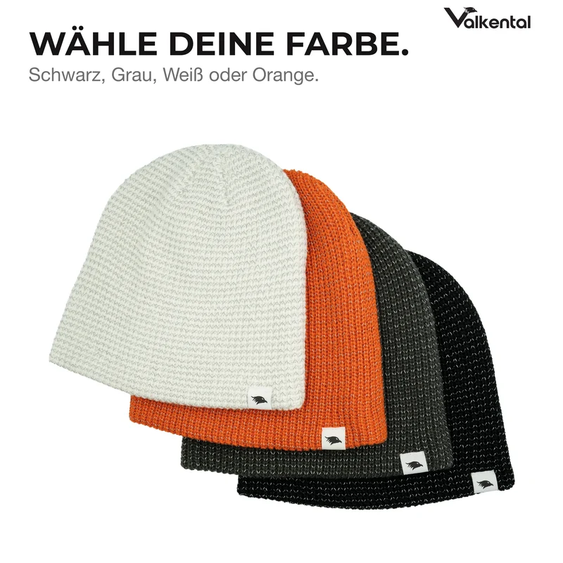 Reflective Beanie - Strickmütze mit reflektierendem Garn