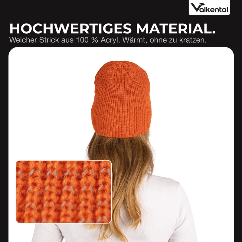 Reflective Beanie - Strickmütze mit reflektierendem Garn
