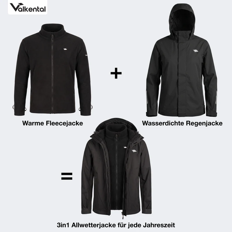 3in1 Smart Jacket - 100% reflektierend & wasserdicht