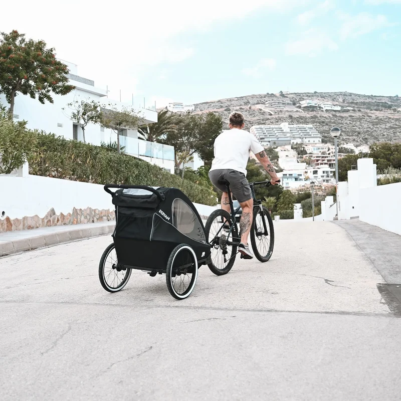 Luxus-Fahrradanhänger, 3-in-1-Kinderwagen und Jogger – für 1 Person