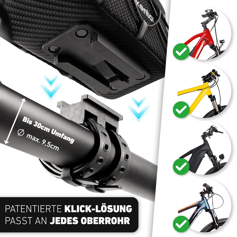 Frame Bag – Oberrohrtasche mit innovativem Adapter