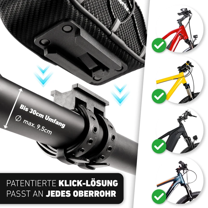 Frame Bag – Oberrohrtasche mit innovativem Adapter
