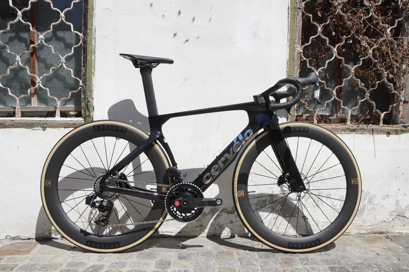 Cervelo S5 Sram Force E1 2x12 Powermeter | 2027 Five Black (Silver Decals)