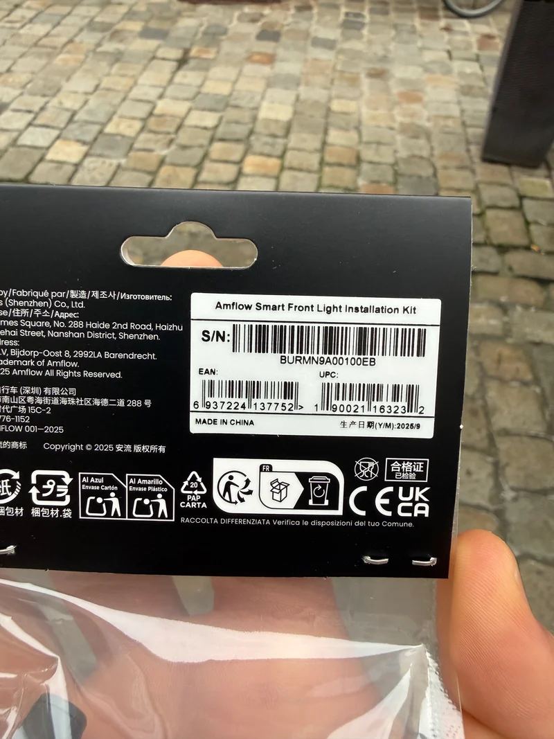DJI Avinox Amflow Smart Frontlicht Combo – E-Bike Frontlicht mit Montageset