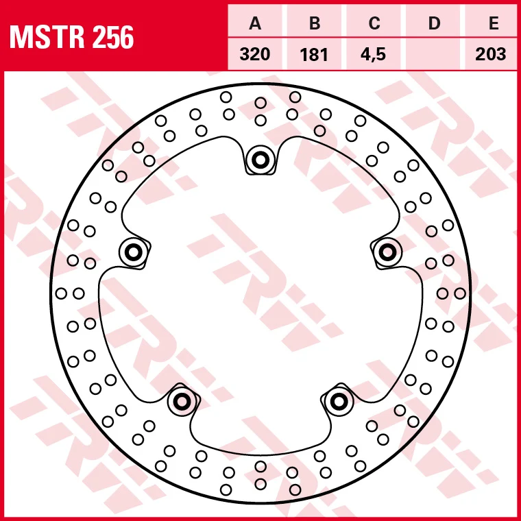TRW brake disc MSTR256 standard S 1000 RR