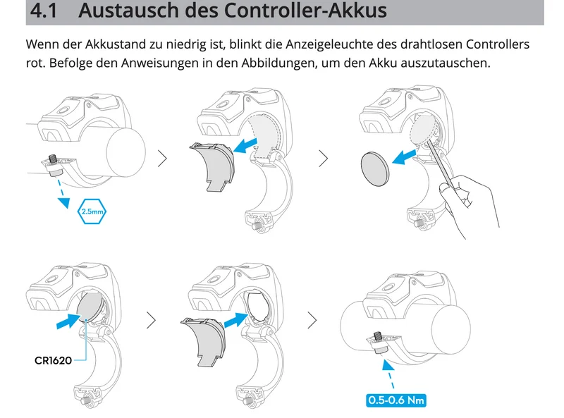 DJI Avinox Wireless Controller Module – Rechte und Linke Bedieneinheit für M1 E-Bikes