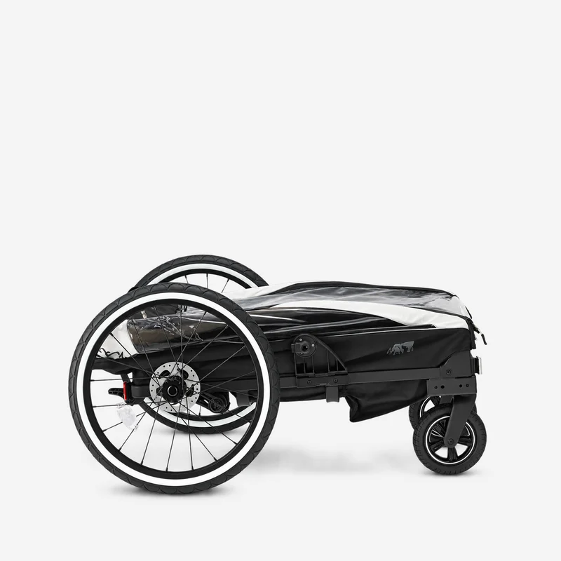 Luxus-Fahrradanhänger V2 – Wanderwagen – Laufkinderwagen Cream