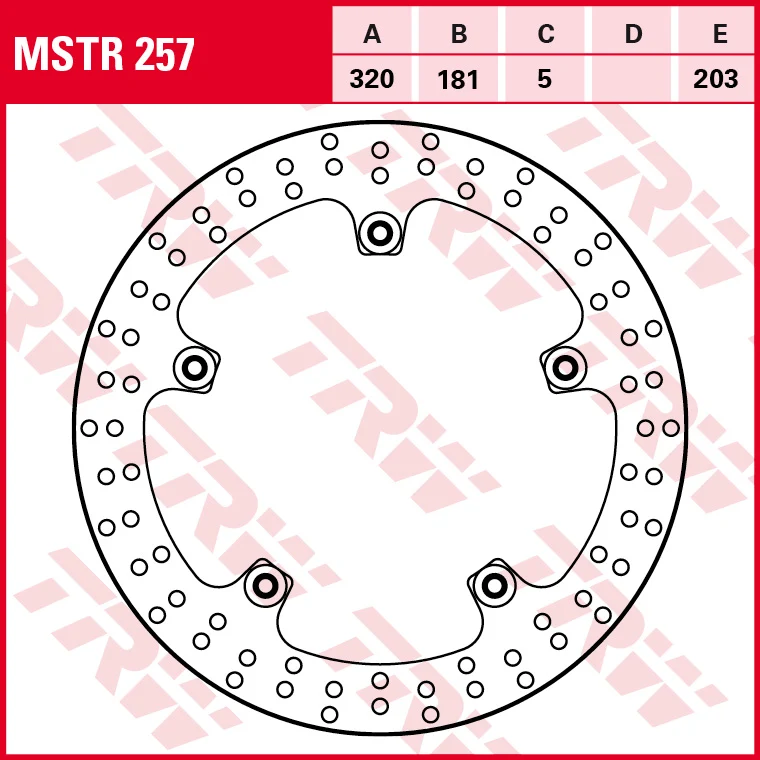 TRW brake disc MSTR257 standard