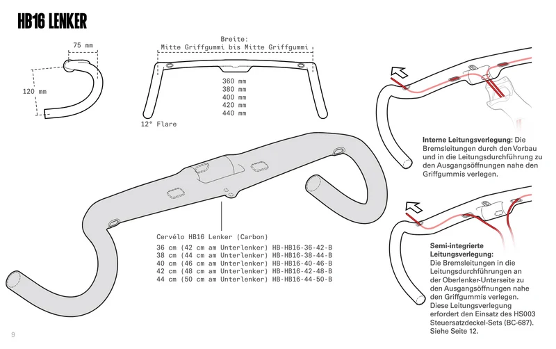 Cervelo Carbonlenker HB16 / Handlebar (Aspero5)