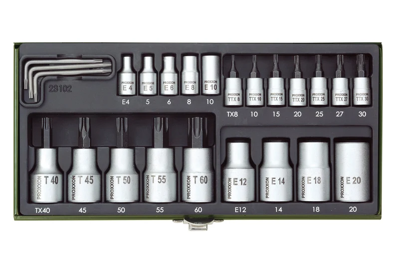 PROXXON Torx socket set 23 pieces
