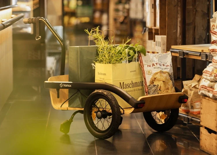 Hamax Venture | Venture Holz | Fahrradanhänger, Lastenanhänger