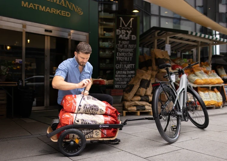 Hamax Venture | Venture Holz | Fahrradanhänger, Lastenanhänger