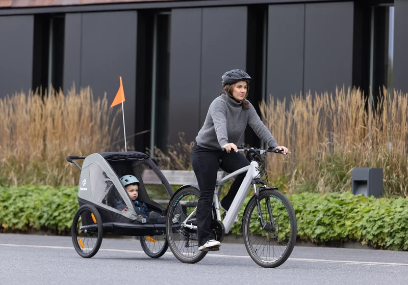 Hamax Traveller Fahrradanhänger für Kinder (2-Sitzer)