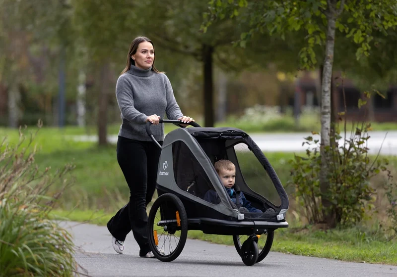 Hamax Traveller Fahrradanhänger für Kinder (2-Sitzer)