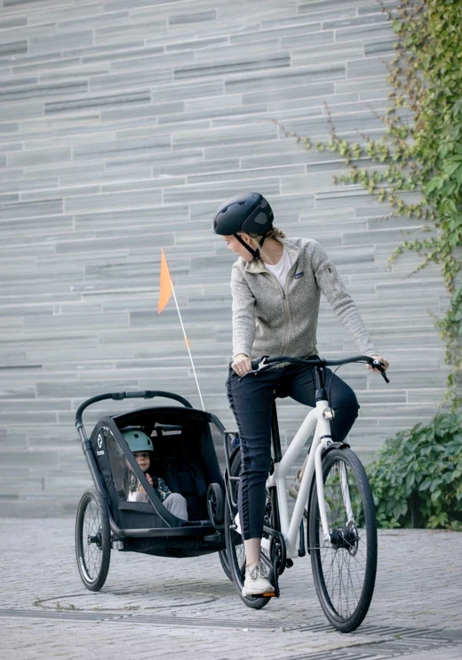 Hamax Breeze Fahrradanhänger für Kinder (2-Sitzer)
