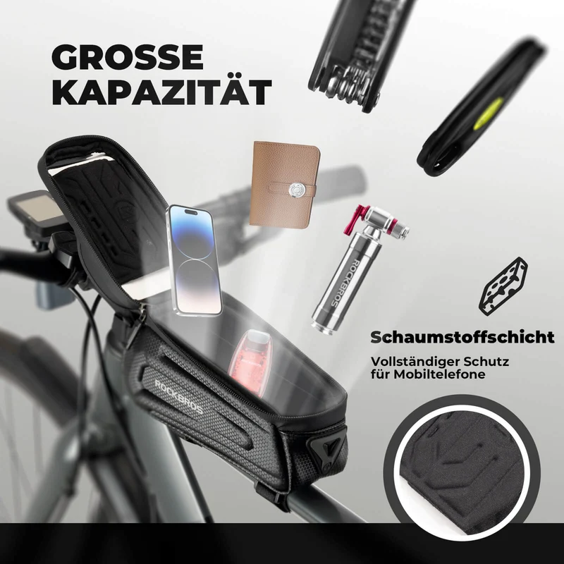 ROCKBROS Wasmachine wasbaar met TPU-touchscreen