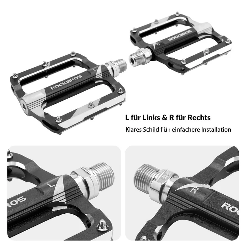 ROCKBROS Rennrad Pedale Alu afgedicht lager 9/16 Zoll 3 Farbe