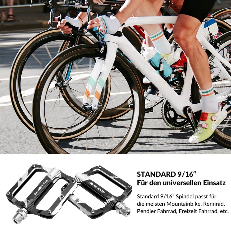 ROCKBROS Rennrad Pedale Alu afgedicht lager 9/16 Zoll 3 Farbe